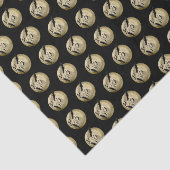 Halloween Oogst Volle Maan en Nachtvlucht Vleermui Tissuepapier (Detail)