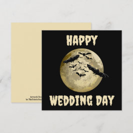 Halloween Oogst Volle Maan En Vleermuizen In Nacht Kaart