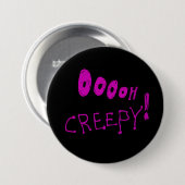 Halloween Ooooh Griezelig! Knop Ronde Button 7,6 Cm (Voorkant /achterkant)