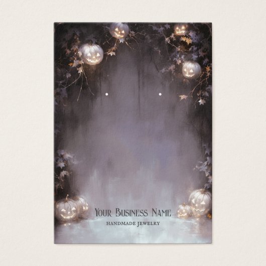 Halloween Oorbel Display Kaart (Voorkant)