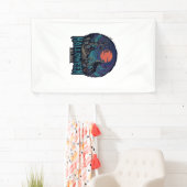 Halloween Oost Huilende Wolf Rode Maan Zombie Hand Spandoek (Insitu)