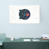 Halloween Oost Huilende Wolf Rode Maan Zombie Hand Spandoek (Beurs)
