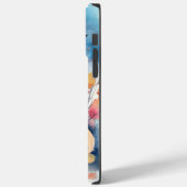 Halloween Oosterse Blauwe Kat Met Pompoenen Grieze Case-Mate iPhone Case (Achterkant / Links)
