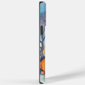 Halloween Oosterse Blauwe Kat Met Pompoenen Grieze Case-Mate iPhone Case (Achterkant / Rechts)