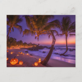 Halloween op het strand Briefkaart