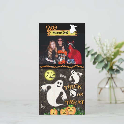 Halloween op maat gemaakte kaart (Staand voorkant)