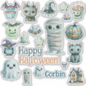 Halloween op maat gemaakte vinyl sticker (Voorkant)