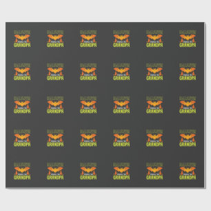 Halloween Opa Vleermuis Heks Wensen Cadeaupapier