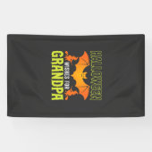 Halloween Opa Vleermuis Heks Wensen Spandoek (Horizontaal)