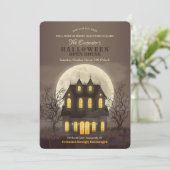 Halloween Open House Uitnodiging (Staand voorkant)