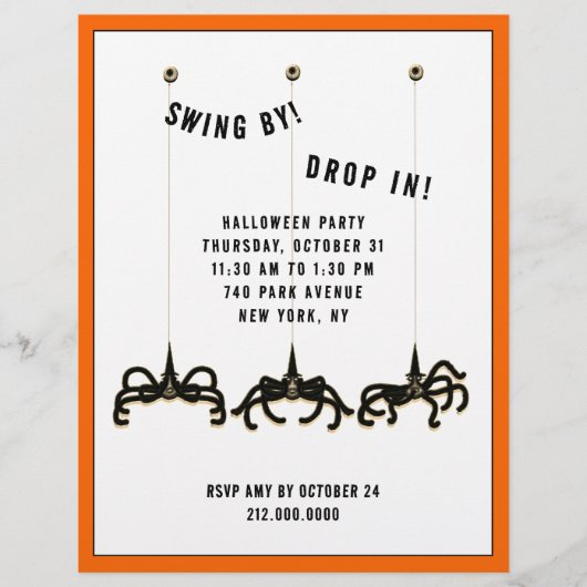 Halloween Open Huis Flyer (Voorkant)