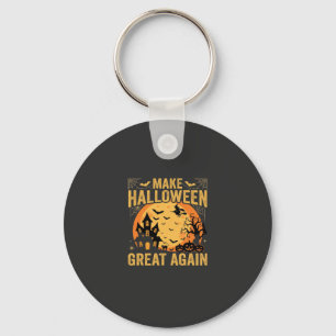 Halloween Opnieuw Groot Spokenhuis Pompoen Sleutelhanger