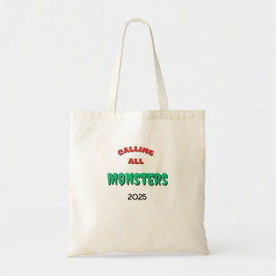 Halloween Oproep Alle Monsters Snoep of een Leuke Tote Bag