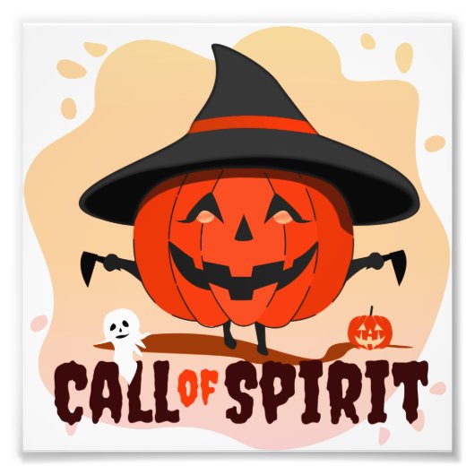 Halloween Oproep van Geest Foto Afdruk (Voorkant)