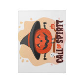 Halloween Oproep van Geest Notitieblok (Linkerzijde)