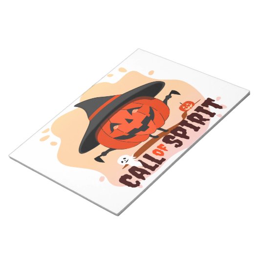 Halloween Oproep van Geest Notitieblok (Schuin)