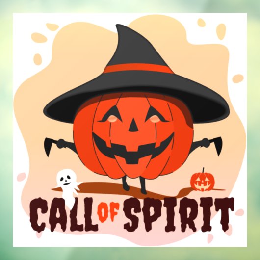 Halloween Oproep van Geest Raamsticker (Vel 3)