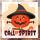Halloween Oproep van Geest Raamsticker (Vel 2)