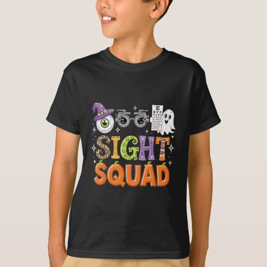 Halloween Optometrist Sight Squad Shirt Optometrie (Voorkant)