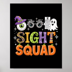Halloween Optometrist Sight Squad Shirt Optometrie Poster
