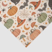 Halloween Orange and Green Pattern Tissuepapier (Detail)