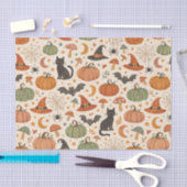 Halloween Orange and Green Pattern Tissuepapier (Craft)