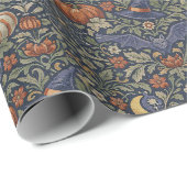 Halloween Orange Black Cats Bats  Cadeaupapier (Rol Hoek)