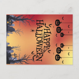 Halloween Orange Briefkaart