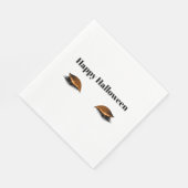 Halloween Orange Glitzy Eyes Servet (Hoek)