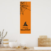 Halloween Oranje banner Poster (Keuken)