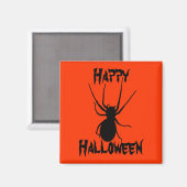Halloween Oranje Black Creepy Spider Magnet (Voorkant / Achterkant)