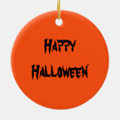 Halloween Oranje Black Creepy Spider Ornament (Achterkant)
