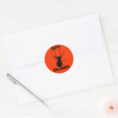 Halloween Oranje Black Creepy Spider Stickers (Envelop)