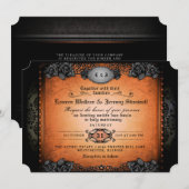 Halloween Oranje Black Gothic Together RECEPT Kaart (Voorkant / Achterkant)