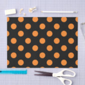 Halloween Oranje Black Polka Dot Tissuepapier (Craft)