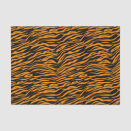 Halloween Oranje Black Tiger Animal Print Tissuepapier
