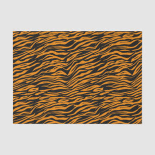 Halloween Oranje Black Tiger Animal Print Tissuepapier