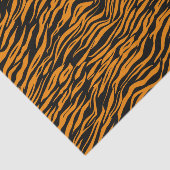 Halloween Oranje Black Tiger Animal Print Tissuepapier (Detail)