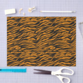 Halloween Oranje Black Tiger Animal Print Tissuepapier (Craft)