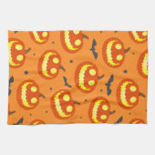 Halloween Oranje Cartoon Pumpkin Pattern Theedoek (Horizontaal)