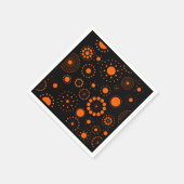 Halloween Oranje en Black Circles Patroon Servetten (Hoek)