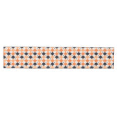 Halloween Oranje en Black Spider Argyle Pattern Medium Tafelloper (Horizontaal)