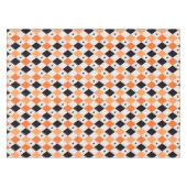 Halloween Oranje en Black Spider Argyle Pattern Tafelkleed (Voorkant (Horizontaal))