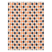 Halloween Oranje en Black Spider Argyle Pattern Tafelkleed (Voorkant)