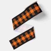 Halloween Oranje en Zwarte Geruite Lint (Achterkant)