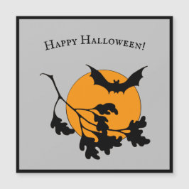 Halloween Oranje Moon Flying Bats