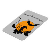  Halloween Oranje Moon Flying Bats Magneet (Linkerzijde)
