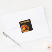 Halloween Oranje Moon Sticker (Envelop)