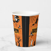 HALLOWEEN (ORANJE) PAPIERCUPS PAPIEREN BEKERS (Rechts)