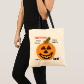Halloween Oranje pompoen Tote Bag (Voorkant (product))